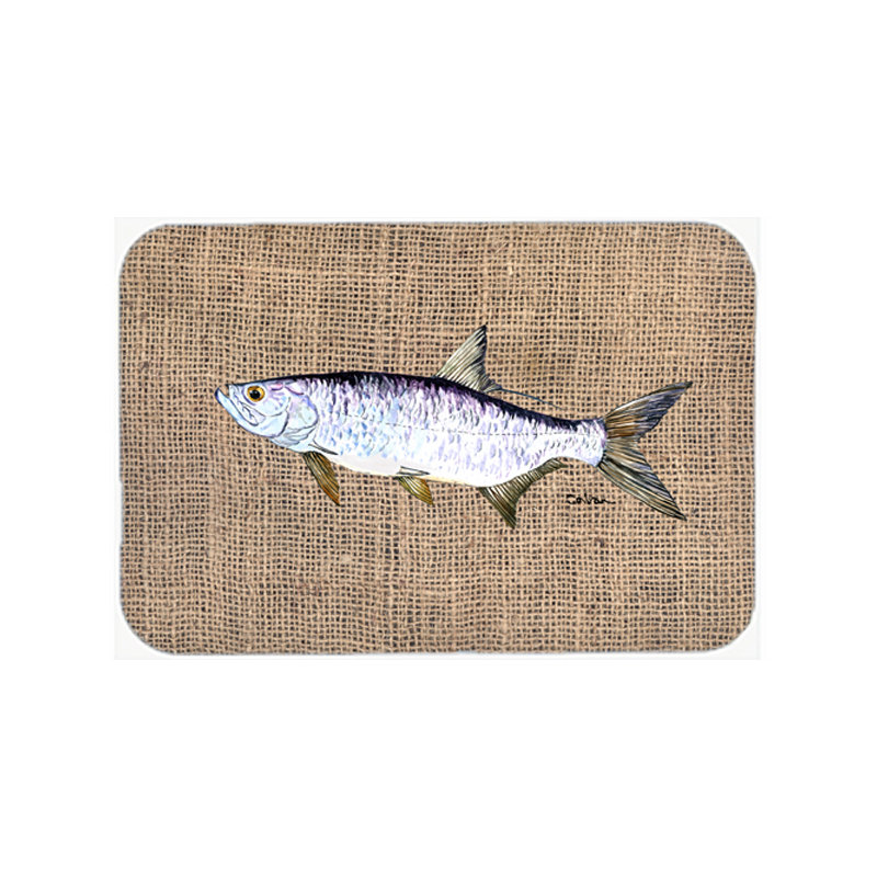 Caroline's Treasures Tarpon Fish Glass Cutting Board