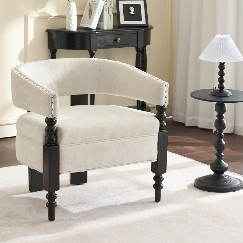 Fauteuil Barrel, Beige
