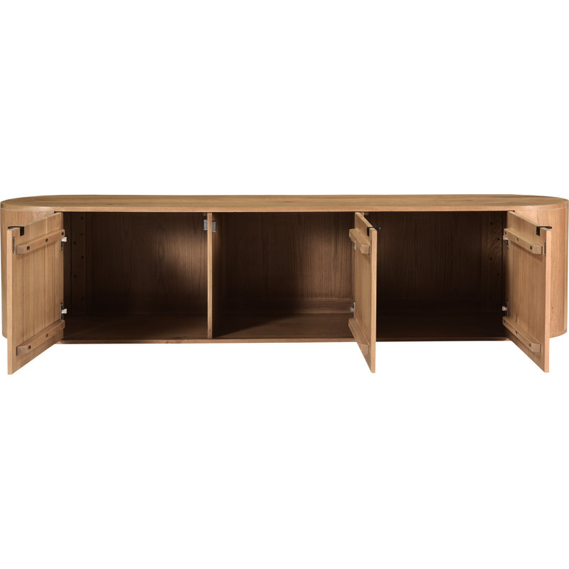 Media Console, Brown, No