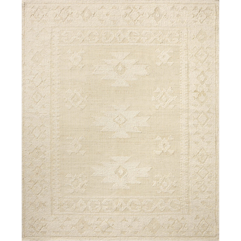 Marceli Ivory / Natural Area Rug, Rectangle 5'6" x 8'6"