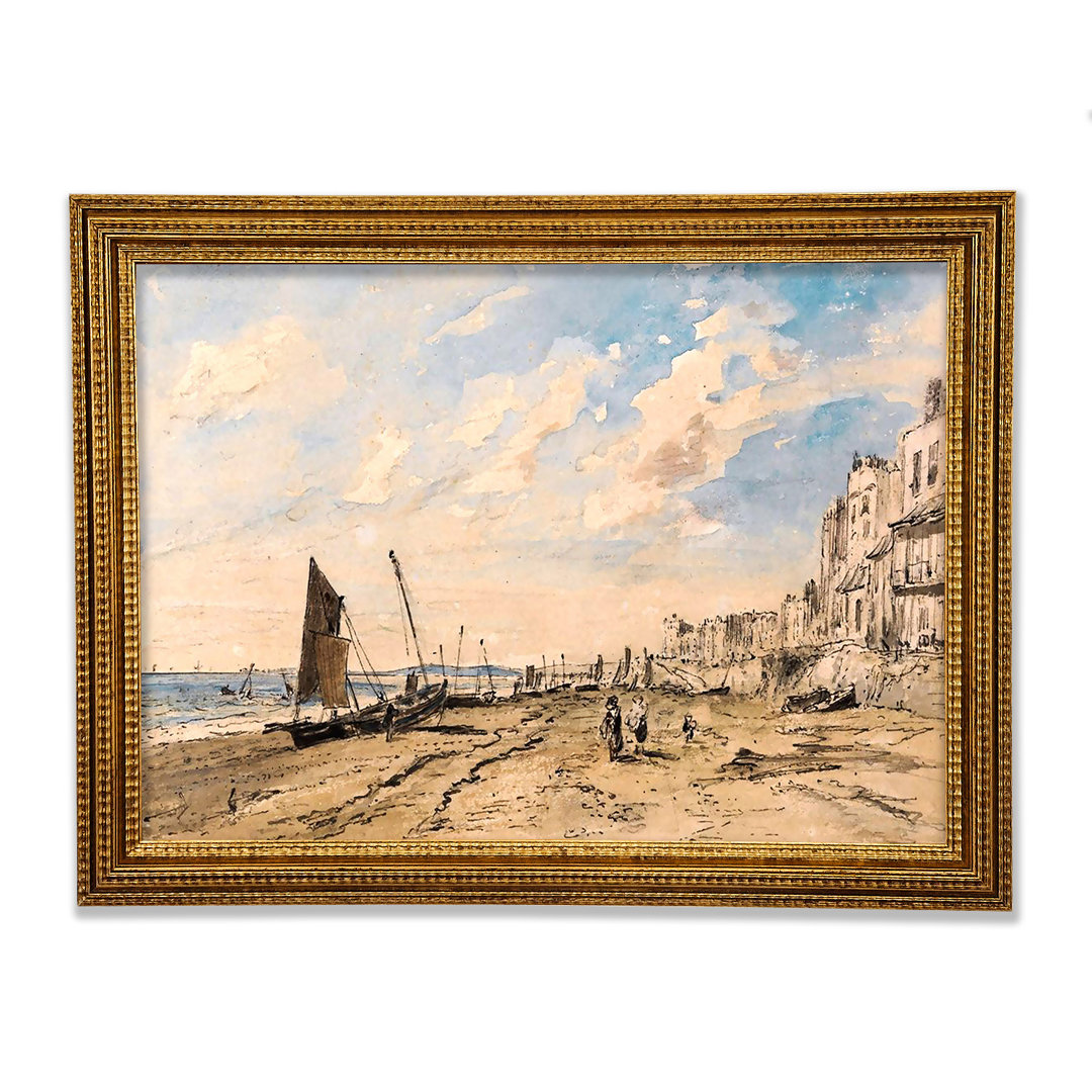 Brighton Beach von John Constable - Einzelner Bilderrahmen Kunstdrucke