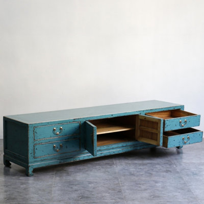Retro Blue TV Cabinet