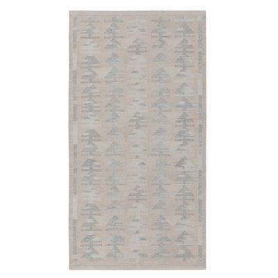 Scandinavian Kilim Wool Geometric Area Rug