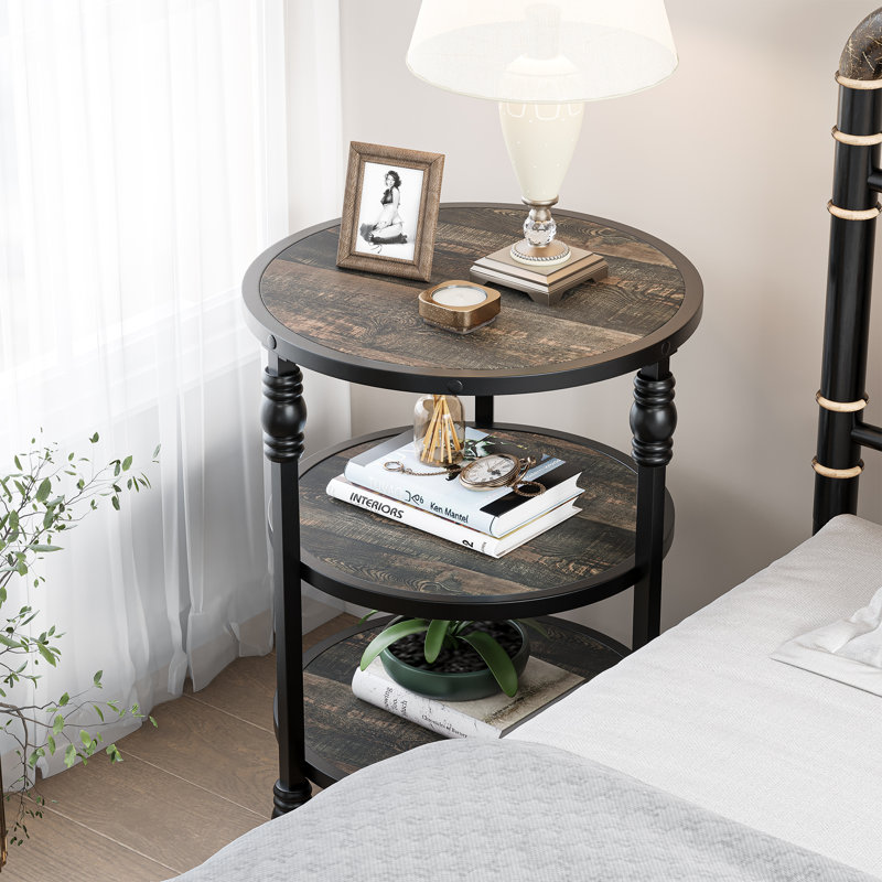 45.97 cm W Console Table, Gray / Black, Gray, Black