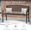 Banc de jardin en métal pour l'extérieur