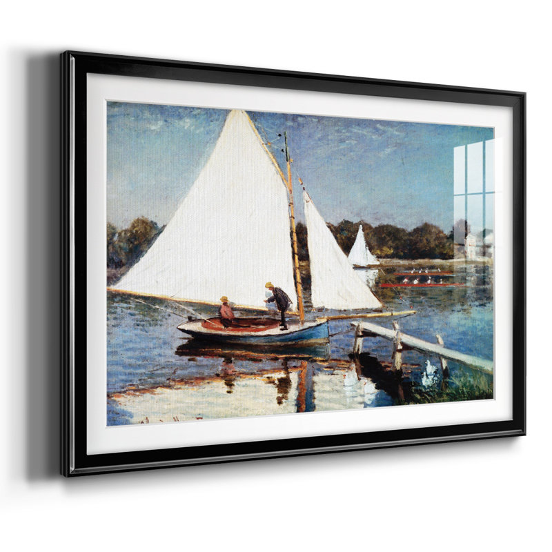 Monet, impression encadrée sur papier par Claude Monet, H 19 po x l 27 po x P 1,5 po, Noir