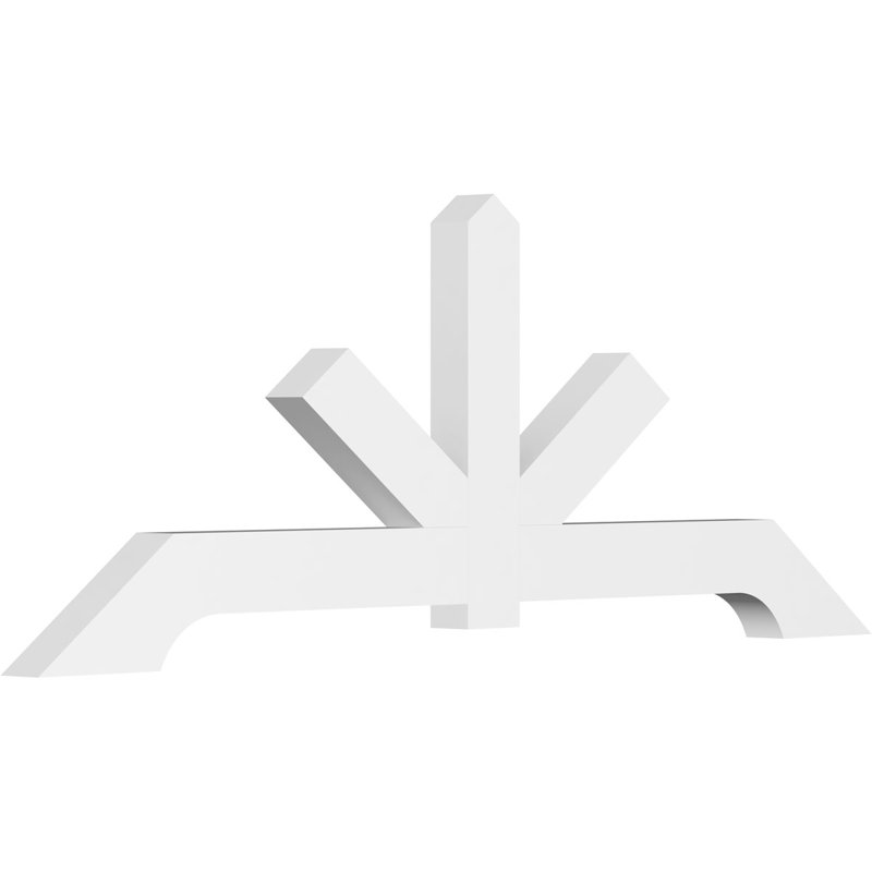 Support de pignon en PVC de qualité architecturale Vanguard, H 36 po x l 96 po (pas: 9/12), P 4 po x F 6 po
