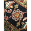 Hand Knotted Wool Area Rug in Rust