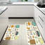 Ensemble de 2 tapis de cuisine beige