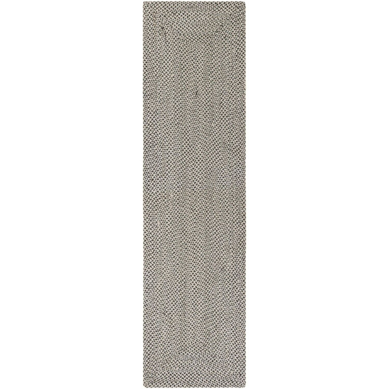 Tapis contemporain Aideen - gris, Tapis de couloir 2 pi 7 po x 10 pi
