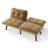 63"W Velvet Upholstered Reclining Futon Sofa Bed with Adjustable Split Backrests-206205571
