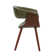 Gauri Faux Leather Dining Chair with Wooden Legs