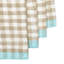 Gingham Linen Square Napkins-1853410764