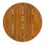 Table d'appoint ronde d'extérieur en acacia, table