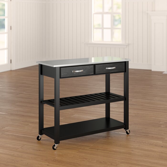 Three Posts™ Haslingden Kitchen Cart & Reviews | Wayfair