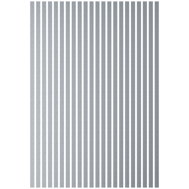 Adjustable Acrylic Slat Wall Panel Kit, Silver Mirror, 94" H x 44" W