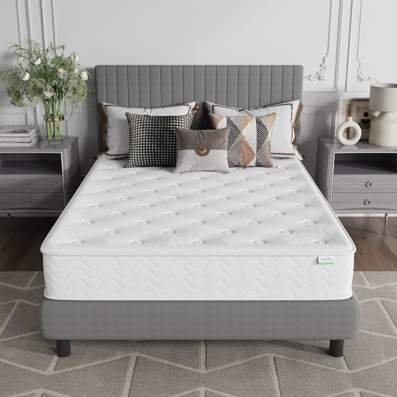 Novilla 27cm Memory Foam  Pocket Sprung Mattress, Small Double (4')