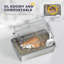 Extra Large Stainless Steel Cat Litter Tray with Scoop Flip Top