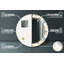 Huldar Glass Flat Wall Mirror