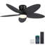 Ventilateur de plafond encastré tropical 42 po à 5 pales avec lumière et télécommande / application-2047448052