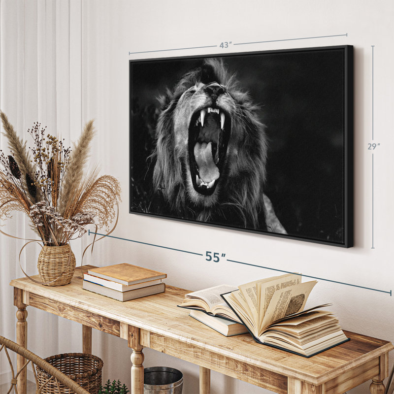 Animal «Wild Sans titre I», art mural, H 29 po x l 43 po
