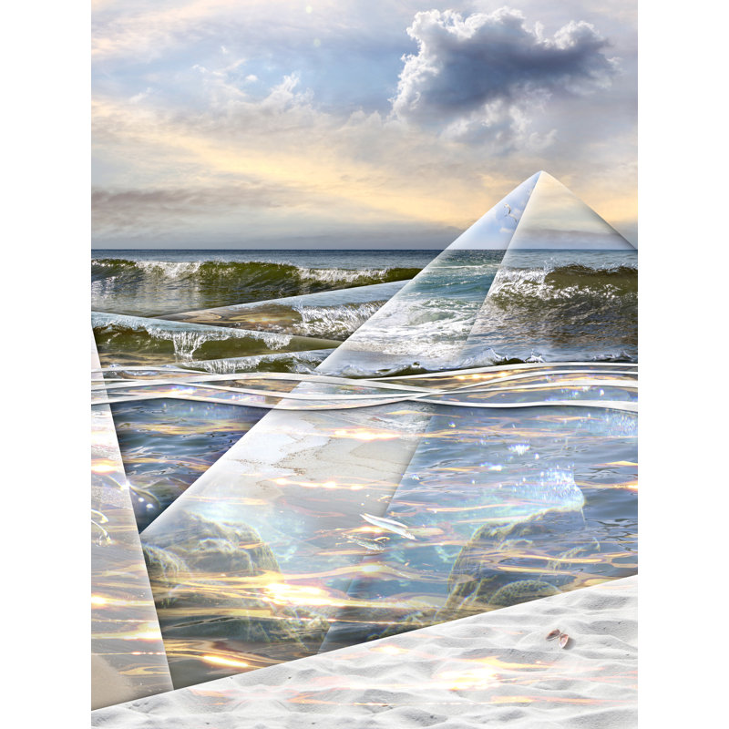 «When the change came» par Leslie Kell - impression, Papier avec cadre noir, H 31,25 po x l 25,25 po