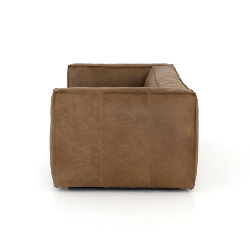 Nolita Sofa, Saiko Natural Top Grain Leather