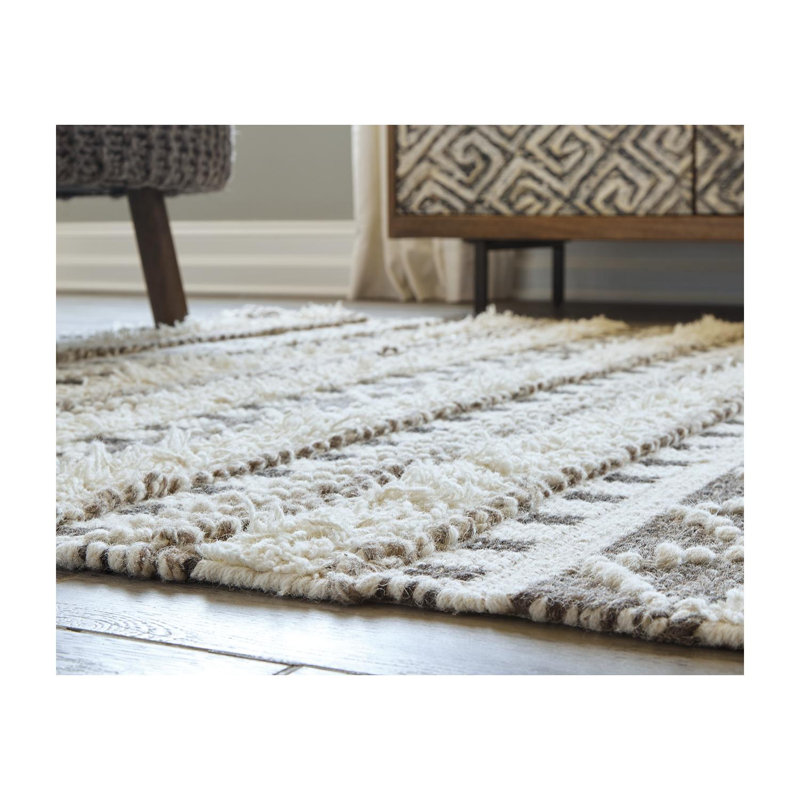 Watauga Wool Geometric Indoor Rug, Rectangle 8' x 10'