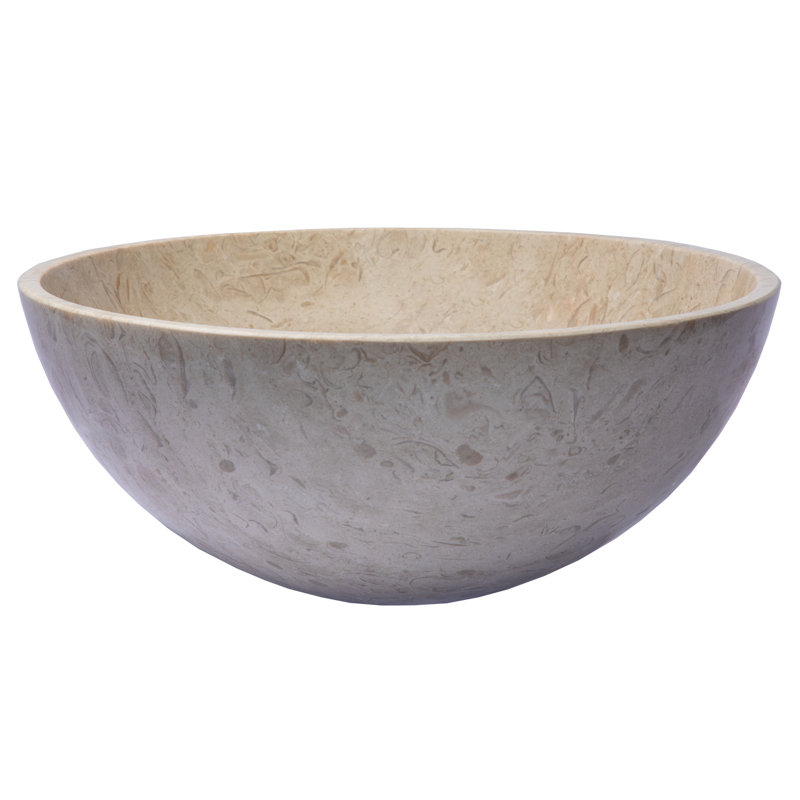 Lavabo de salle de bain vasque circulaire gris