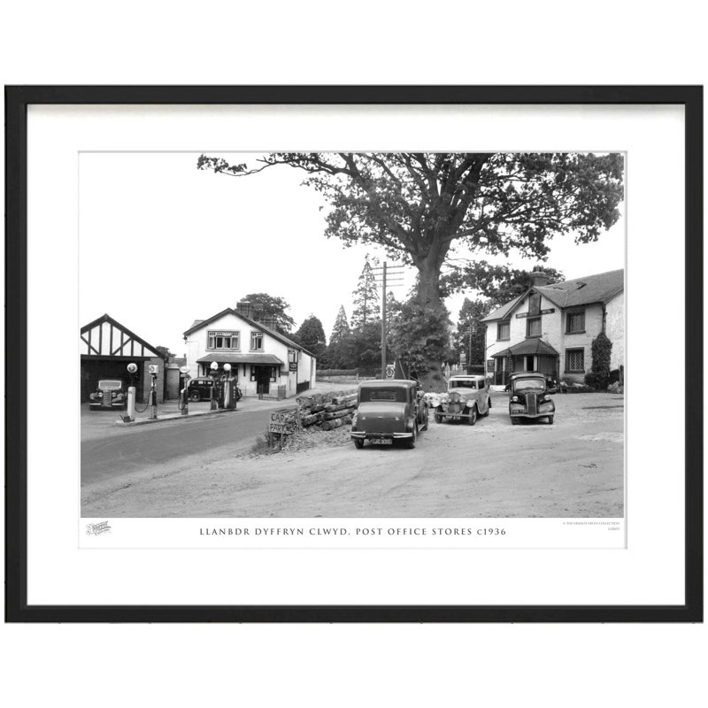 Llanbdr Dyffryn Clwyd, Post Office Stores C1936 by Francis Frith - Single Picture Frame Print, 40cm H x 50cm W x 2.3cm D