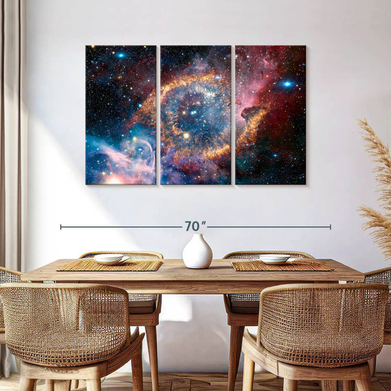 Oberle Helix Planetary Nebula, 36" H x 57" W