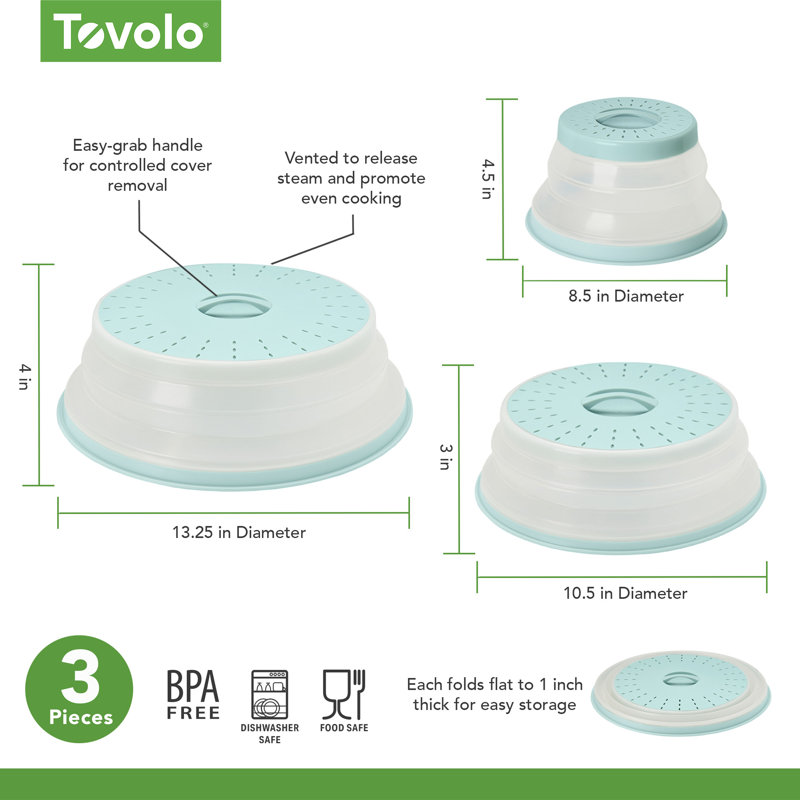 Housse pliante pour micro-ondes (ensemble de 3: comprend petit, moyen et grand)
