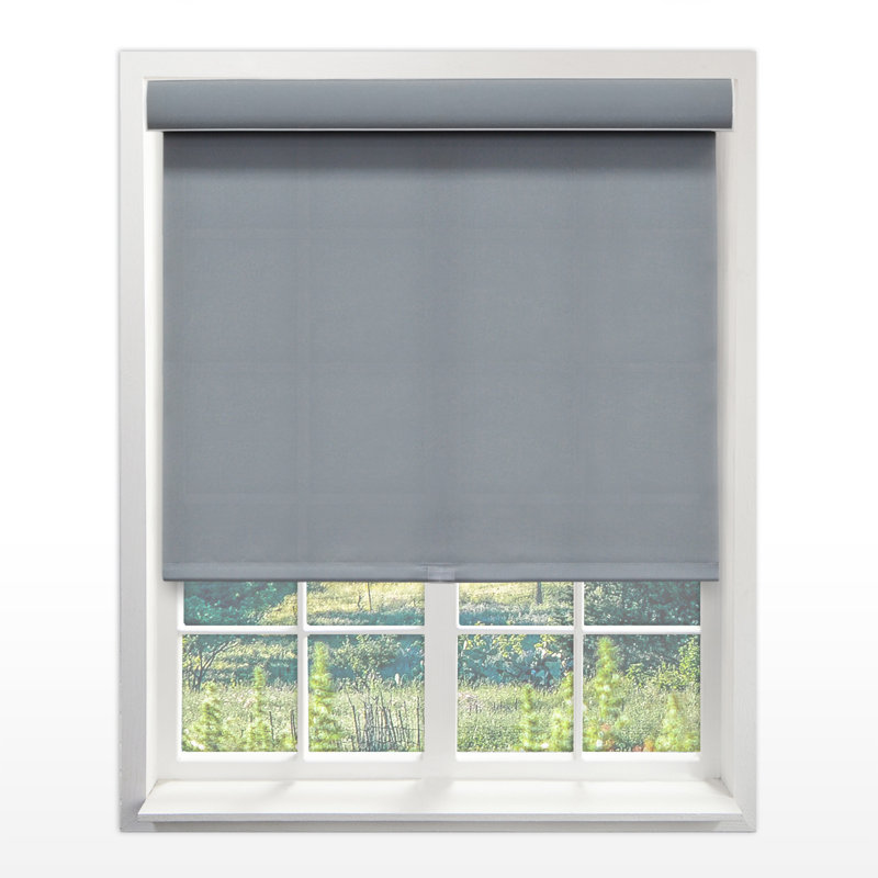 Shaunta Room Darkening Roller Shade, 66"W x 72"L, Pebble