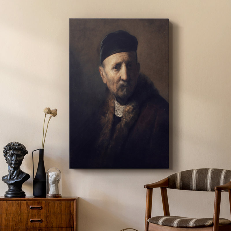 Impression de portrait rétro - galerie Cavas sur mesure, H 27 po x l 18 po