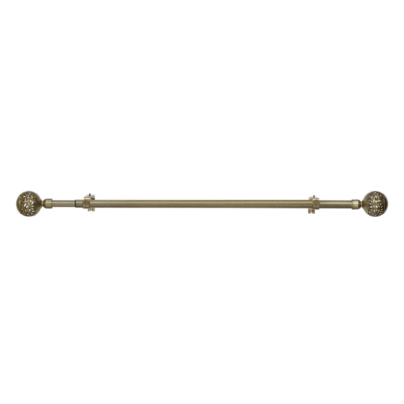 Tringle à rideaux simple métallique 1 po, 48" - 86"