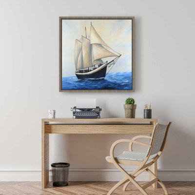 Toile côtière ensoleillée | Art mural Home Decor