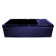Whitehaus Collection 36” Single Bowl Fireclay Kitchen Sink: Integral Drainboard, Lip Front Apron