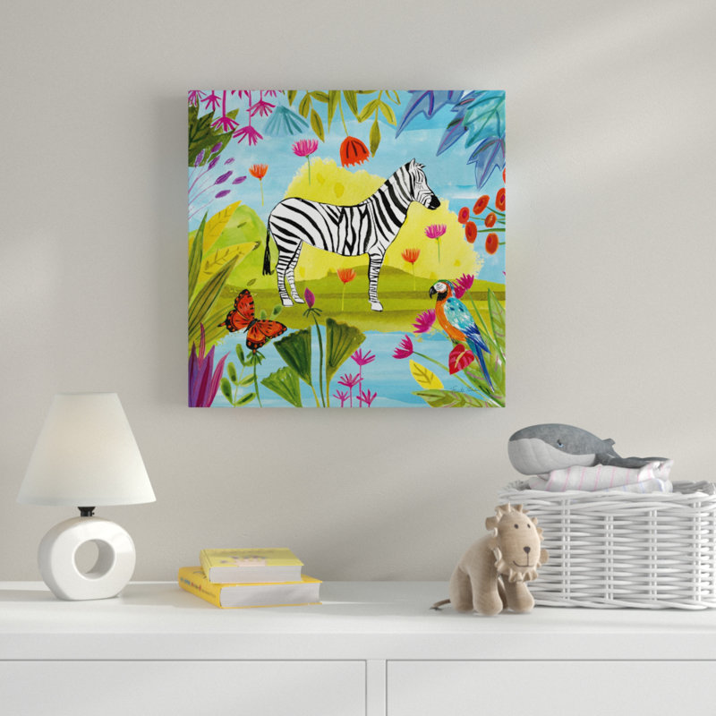 « the big jungle iii », art sur toile, H 24 po x l 24 po x P 2 po