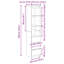 Highboard 37.5X35x180 Cm Engineered Wood-1424353793
