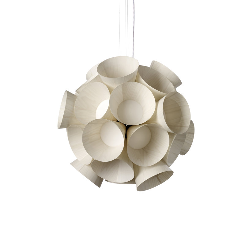 Dandelion LED Pendant, Ivory White, 3000K LED