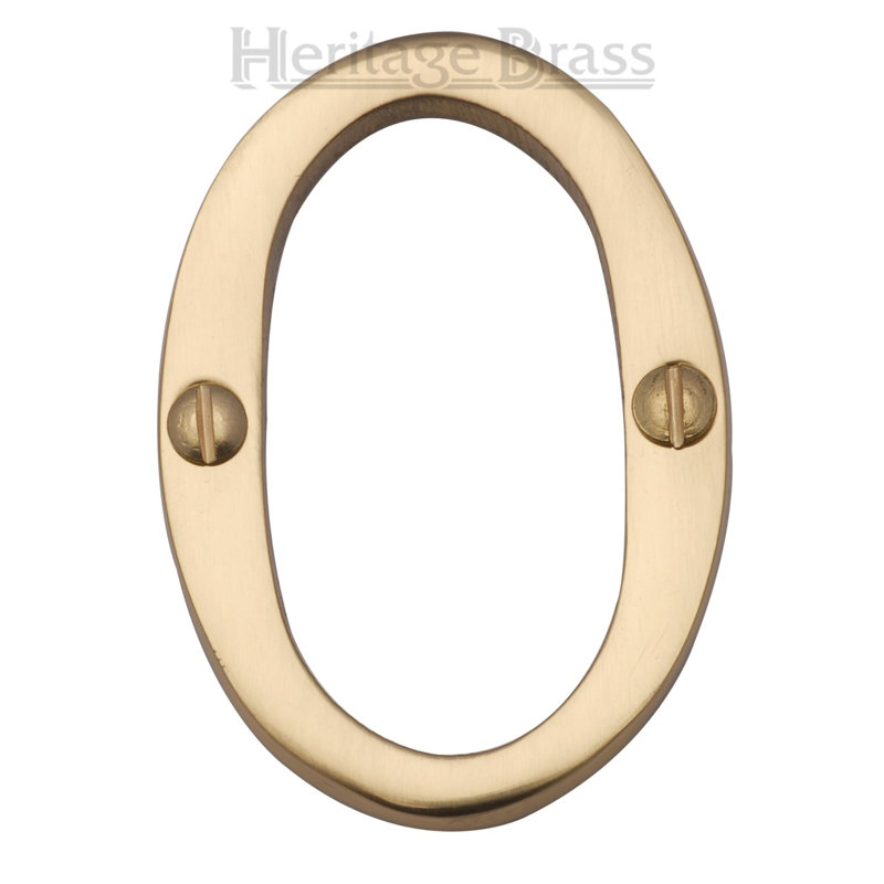 Heritage Brass Heritage Numeral Face Fix 51mm (2"), 6, Polished Brass