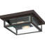 Plafonnier encastré bronze occidental 2 lumières Wiebe-63379784