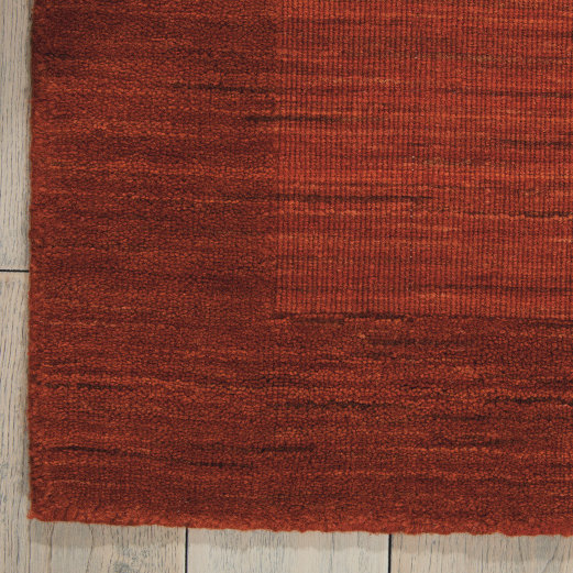 Ripple Wool Area Rug in Barn, Rectangle 5'6" x 7'5"
