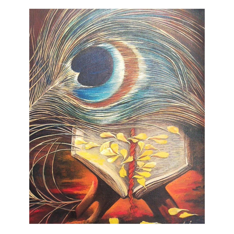 Morpankh de Krishna | Acrylique sur toile | Par Alka Sengar