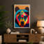 Bear Face Geometric - Print-136738076-136738077