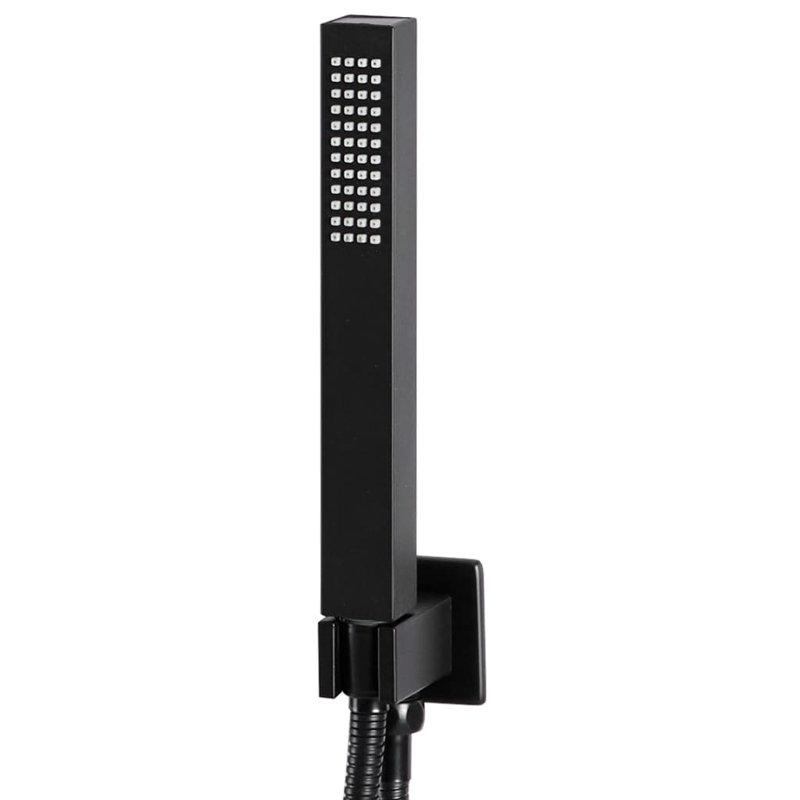 Carbon Rain Dual Shower Head, Matte Black