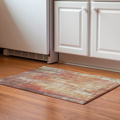 Premium Machine Washable Cerrito AMF582 Paprika Rug