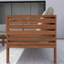 4-Piece Beige Wood Outdoor Sectional Sofa Set With Table