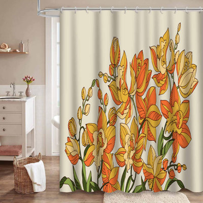 Rideau de douche imperméable Orchid Invitation