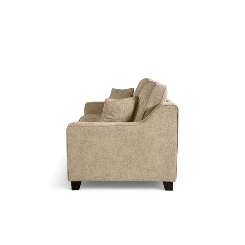 Housley 2 Seater Chenille Sofa, 2, Beige
